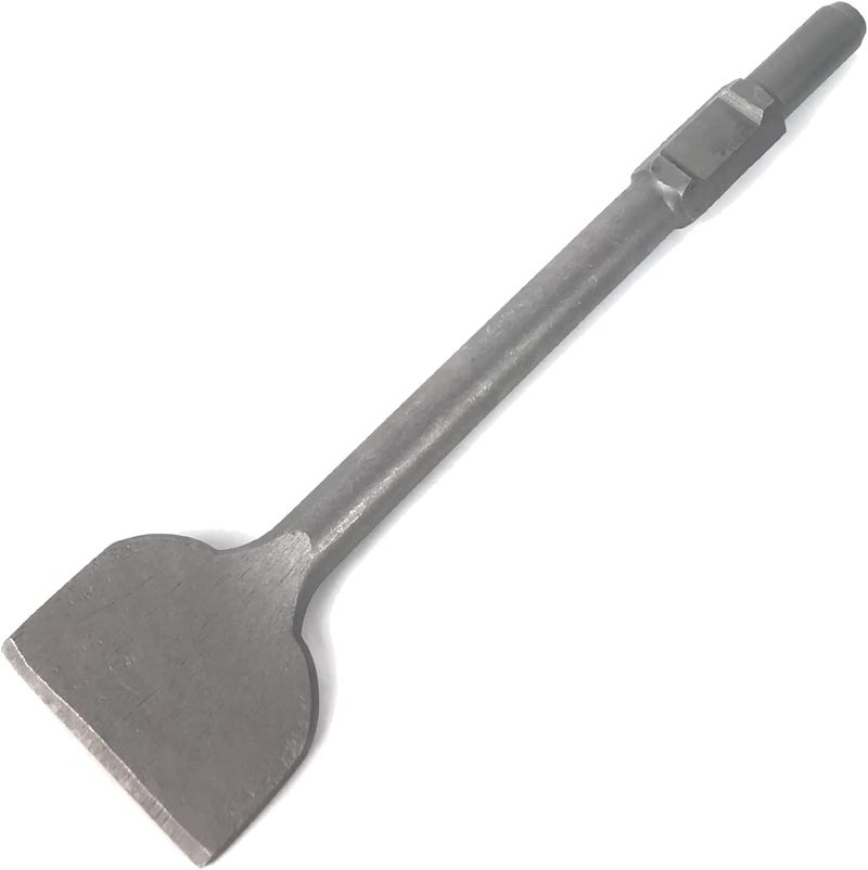 JACKCHEN 4 Inch Wide Tile & Removing Tile and Stone Chisel for hex.30mm Demolition Jack Hammers, 16 Inch Long, Alloy Steel Construction, 4" x 16" Chisel Bit for Demolition Concrete Breaker - Image 1